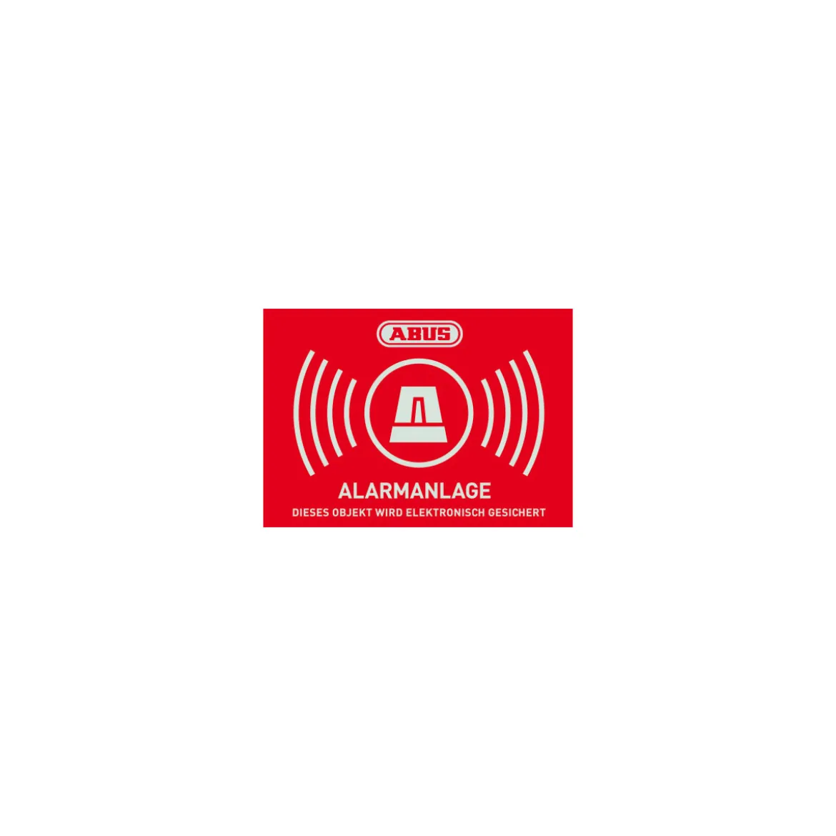 Abus Aufkleber Alarm 14,8 x 10,5 cm