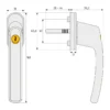 Abus Fenstergriff FG210W B/SB