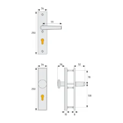 Abus Schutzbeschlag HLN 414 F1