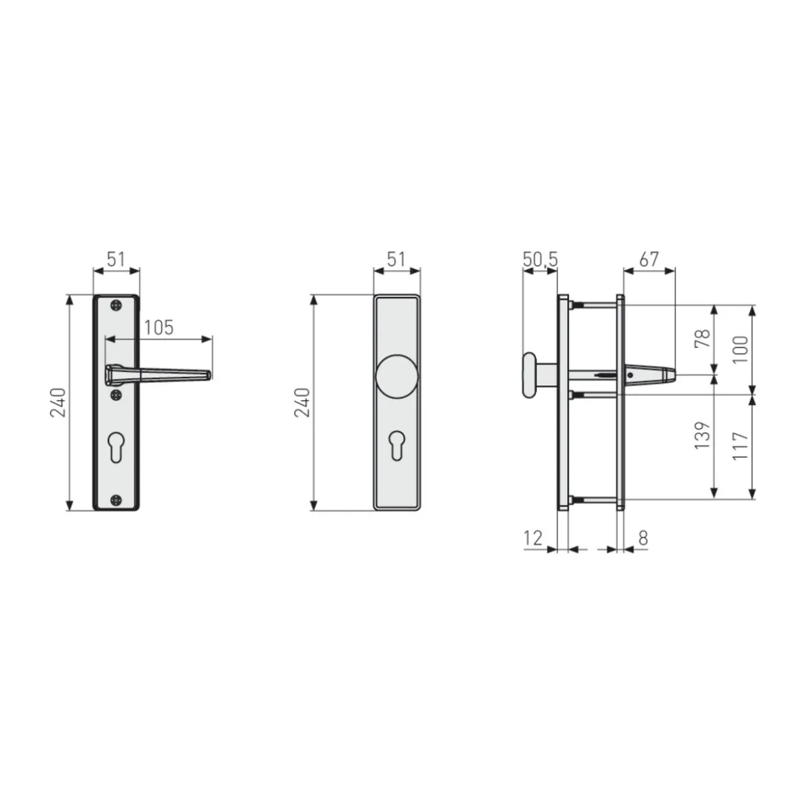 Abus Schutzbeschlag SB500