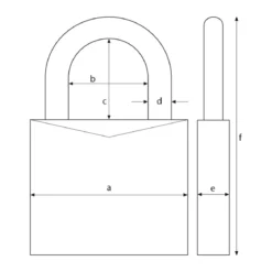 Abus Vorhängeschloss 80TI/50