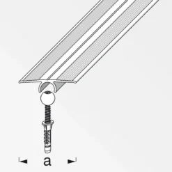 Alfer Übergangsprofil Clipstech-vario 33 mm 0,9m silber