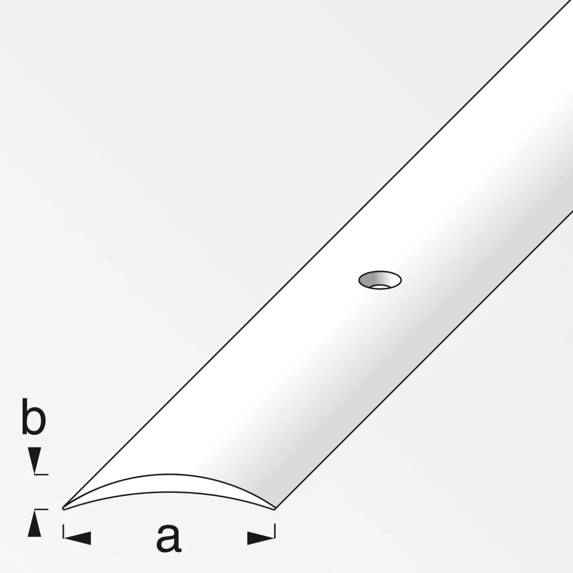 Alfer Übergangsprofil 40 x 5 mm 2m silber