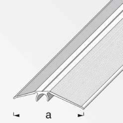 Alfer Niveauausgleichsprofil Clipstech 56 mm 1m silber