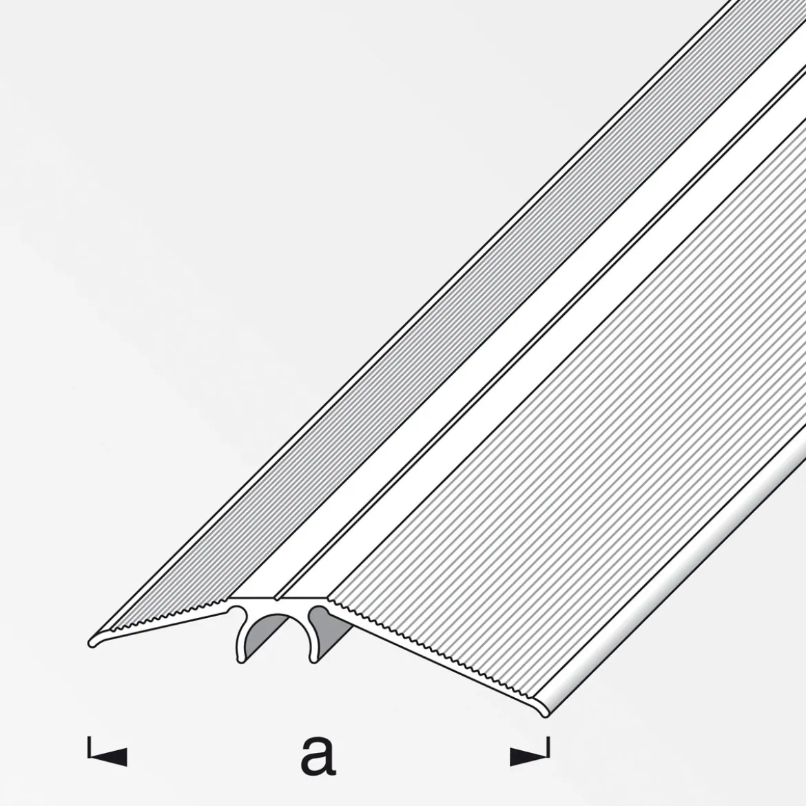 Alfer Niveauausgleichsprofil Clipstech 2m messing