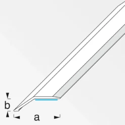 Alfer Niveauausgleichsprofil 8 mm 1m PVC selbstklebend buche