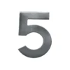 Alpertec Edelstahl-Hausnummer 5 satiniert