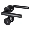Alpertec Rosettengarnitur Fair I schwarz Durchmesser 52 mm