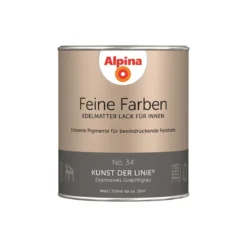 AlpinaBuntlack Feine Farben Lack No 34 Kunst der Linie edelmatt 750ml