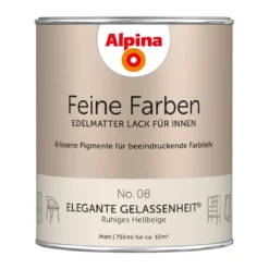 AlpinaBuntlack Feine Farben Lack No 08 Elegante Gelassenheit edelmatt 750ml