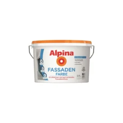 Alpina Fassadenfarbe Weiß Matt 2,5 L