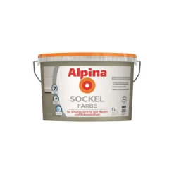 Alpina Sockelfarbe Grau Matt 5 L