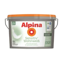 AlpinaWandfarbe Sensitiv Wohnweiß 2,5 L