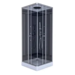 Aurlane Komplettdusche Colours Black 90 x 90 x 215 cm