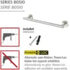 Badetuchstange 40 cm , Bosio Edelst.matt