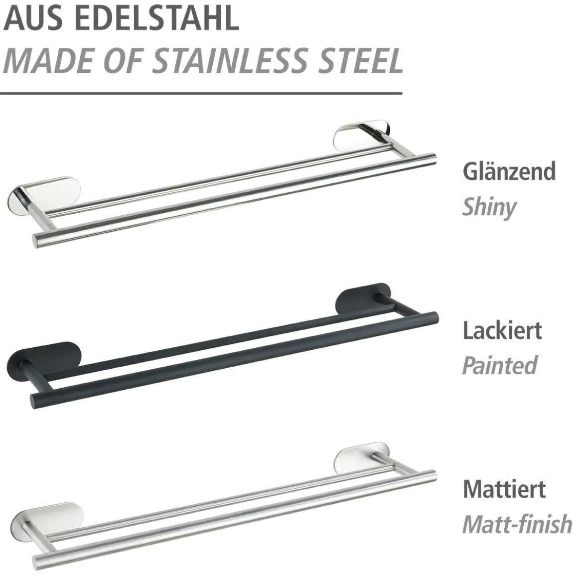 Badetuchstange Duo Orea Matt Turbo-LockEdelstahl