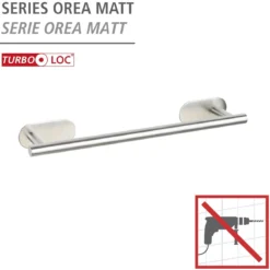 Badetuchstange Uno 40 cm Orea MattTurbo-Lock Edelstahl