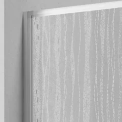 Badewannenfaltwand Venezia 3tlg. Silber