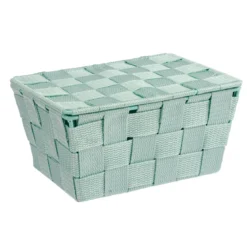Badkorb mit Deckel Mod. Adria, mint