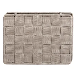 Badkorb mit Deckel M od. Adria, taupe