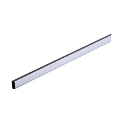 Base Profil mit weissem Diffusor 2 mschwarz eloxiert/weiss Alu/Kunststoff