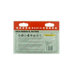 Basic Alkaline-D-Batterie 1,5V 4 Stück