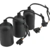 Basic Lampenfassungsset schwarz 3er-Pack
