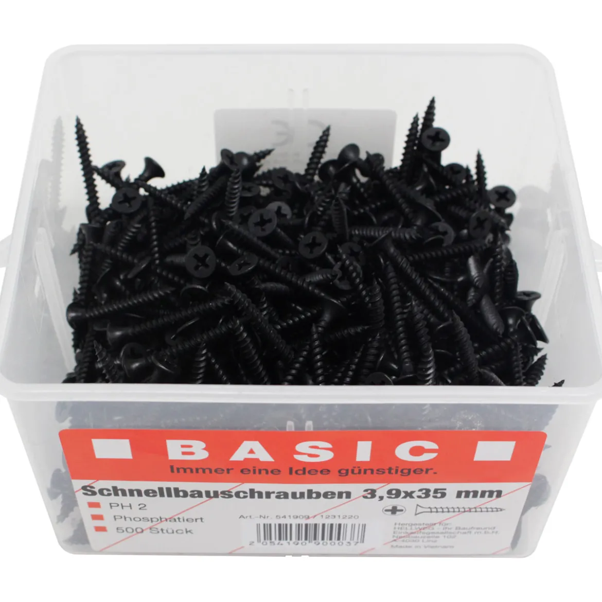 Basic Schnellbauschrauben-Eimer 3,9 x 35 mm 500 Stück