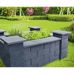 Bellamur Mini Mauerabdeckung Anthrazit48x27x4-4,5 cm