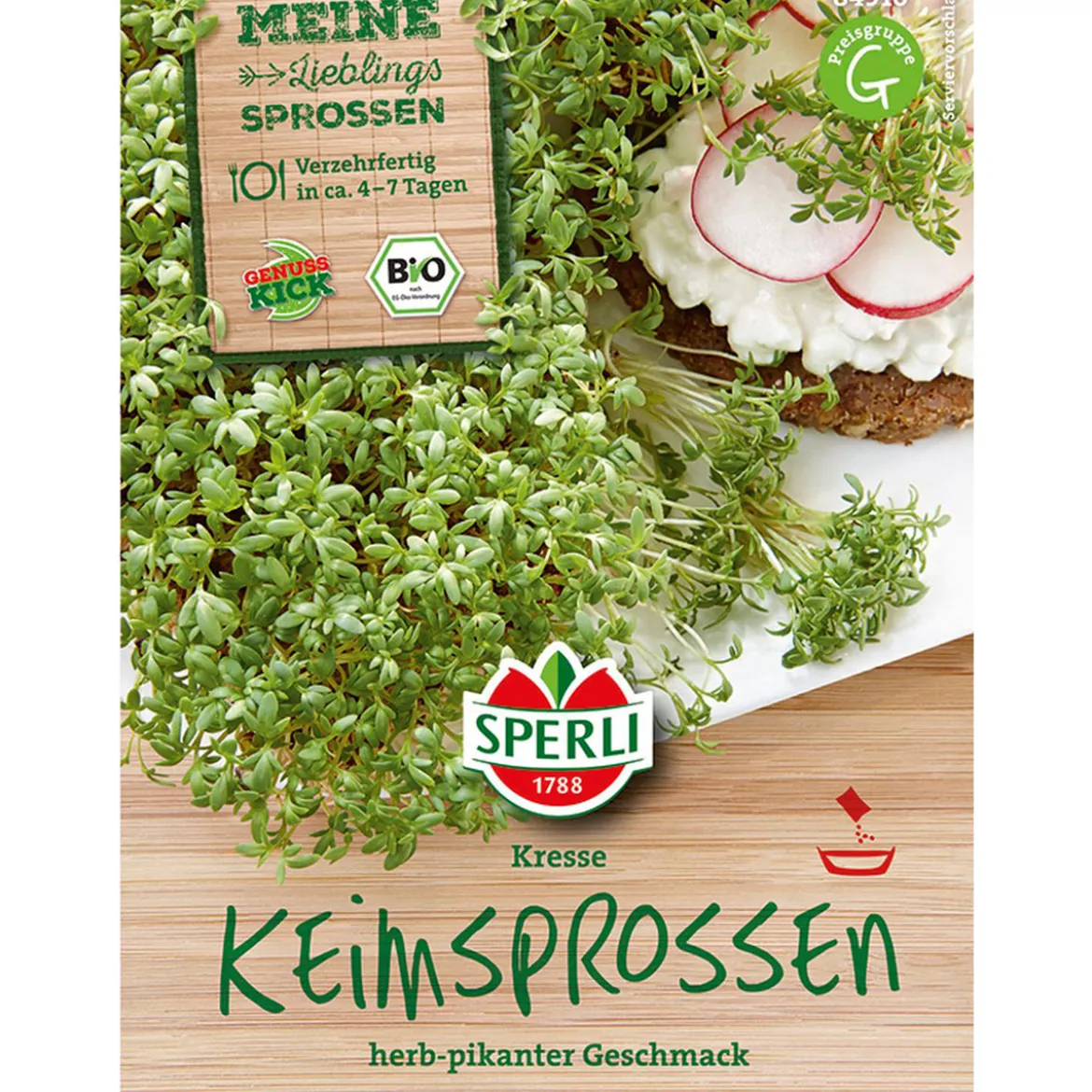 Bio-Keimsprossen Kresse