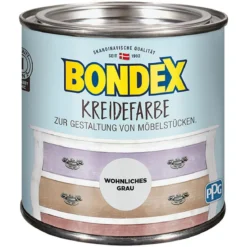 Bondex Kreidefarbe Wohnliches grau 500 ml
