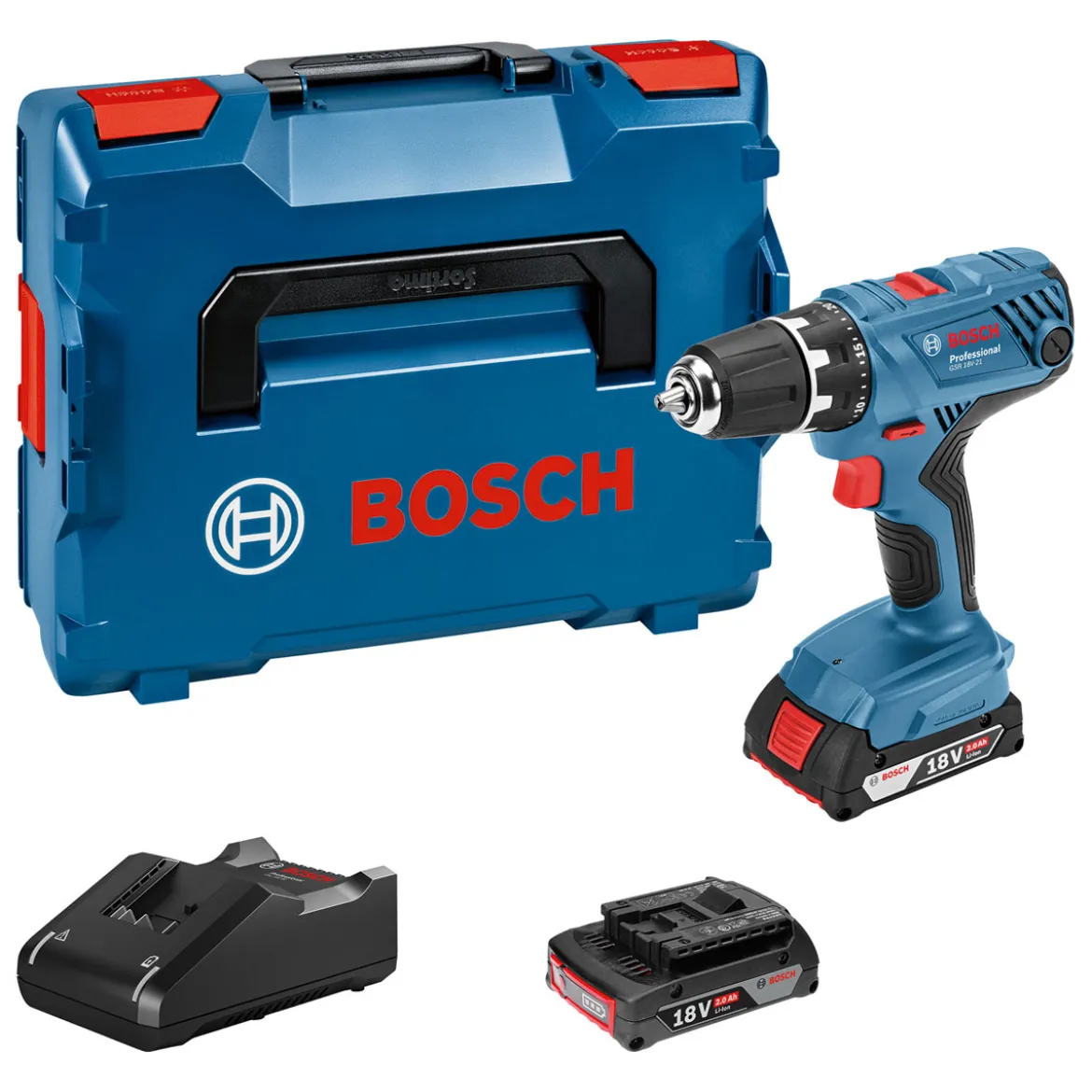 Bosch Professional Akku-Bohrschrauber-Set GSR 18V-21