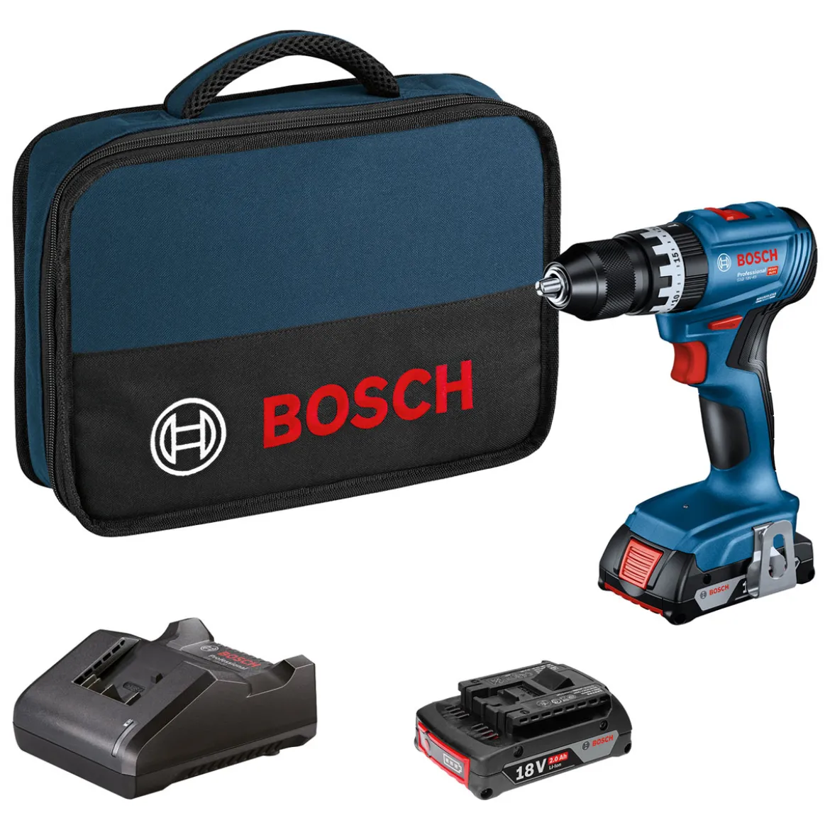 Bosch ProfessionalAkku-Bohrschrauber GSB 18V-45 mit Akku und Ladegerät
