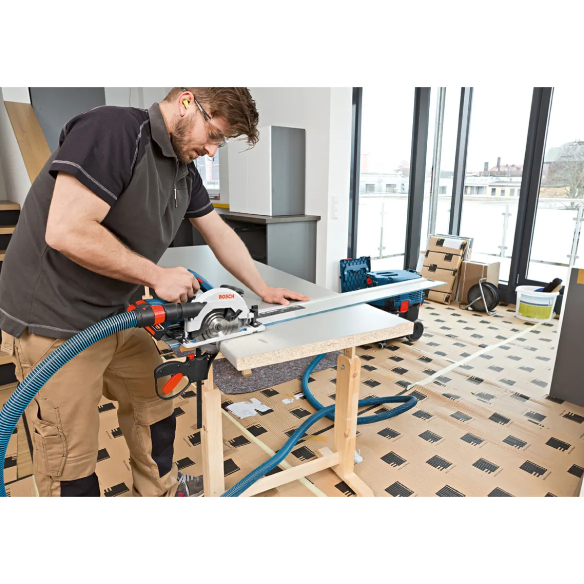Bosch ProfessionalAkku-Kreissäge-Set GKS 18V-57 G