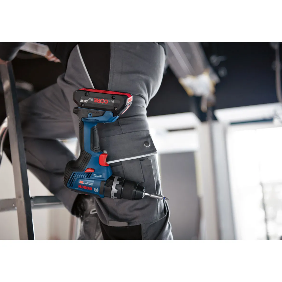 Bosch ProfessionalAkku-Schlagbohrschrauber-Set GSB 18V-55