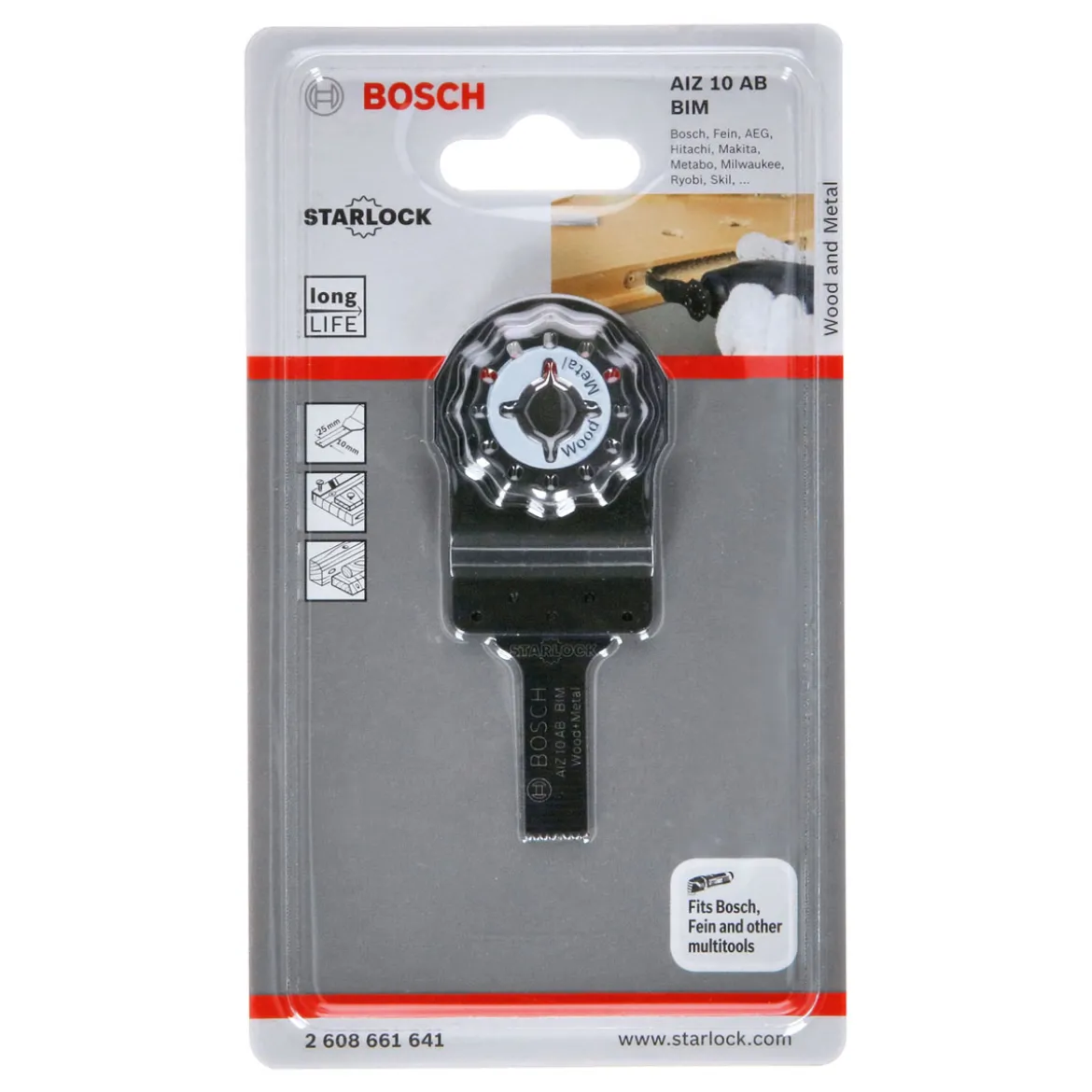 Bosch ProfessionalBIM Tauchsägeblatt AIZ 10 AB Wood and Metal 10 x 20 mm