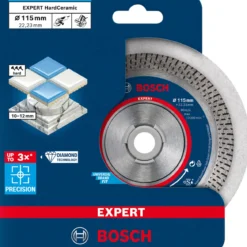 Bosch ProfessionalExpert HardCeramic Diamanttrennscheiben 115 x 22,23 x 1,4 x 10 mm