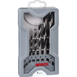 Bosch ProfessionalHSS-Spiralbohrer-Set PointTeQ 7- teilig Mini-X-Line 2–8 mm