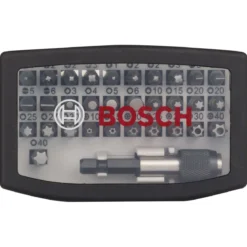 Bosch Professional32-teiliges Schrauberbit-Set PH PZ H T und Quick Change-Universalhalter