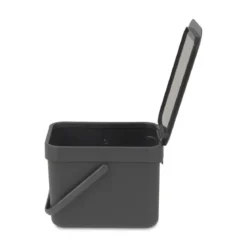 BRABANTIA Abfallbehälter Sort und Go 6 L grau