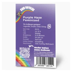 Bud Voyage Hanfsamen Purple Haze Feminisiert