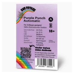 Bud Voyage Hanfsamen Purple Punch Auto