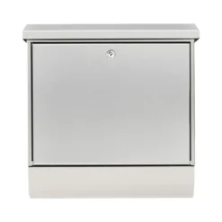 Burg Wächter Briefkasten Inoxstar 4710 mit Zeitungsfach silber