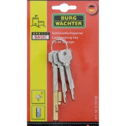 Burg Wächter Schlüssellochsperrer E 7/3 Messing