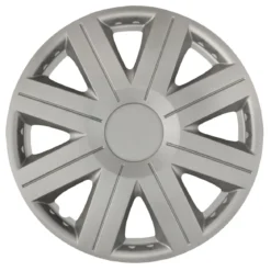 Cartrend Radzierblende „Active“, 4 Stück, silber