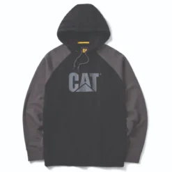 CAT Colorblock Hooded Sweatshirt black-magnet Gr. 2XL