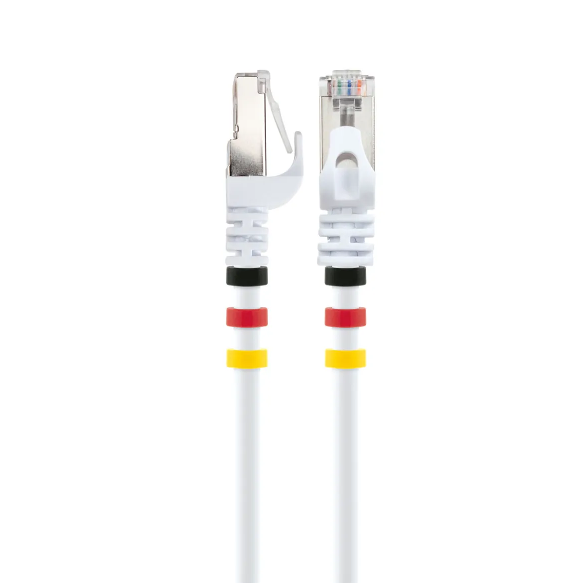 CAT7 Netzwerkkabel S/FTP 3Farbclips 15mweiss