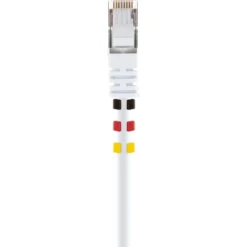 CAT7 Netzwerkkabel S/FTP 3Farbclips 10mweiss