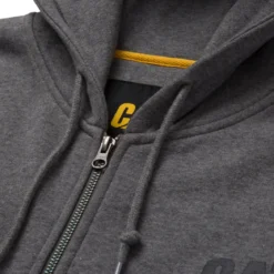 CAT Zip Hoodie Banner Gr. L dunkelgrau