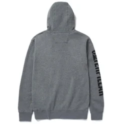 CAT Zip Hoodie Banner Gr. L dunkelgrau